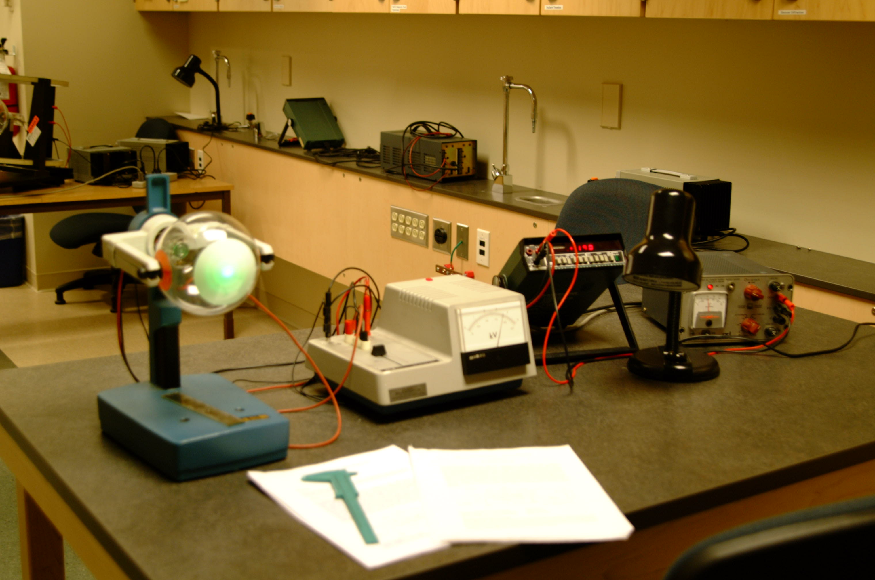 photograph of Electron
            Diffraction