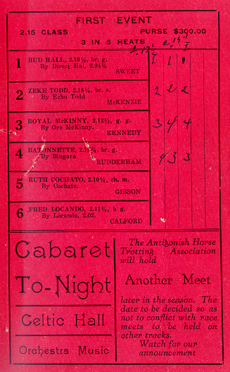 [ANTIGONISH HORSE TROTTING ASSOCIATION]