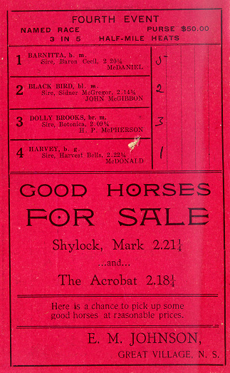 [ANTIGONISH HORSE TROTTING ASSOCIATION]