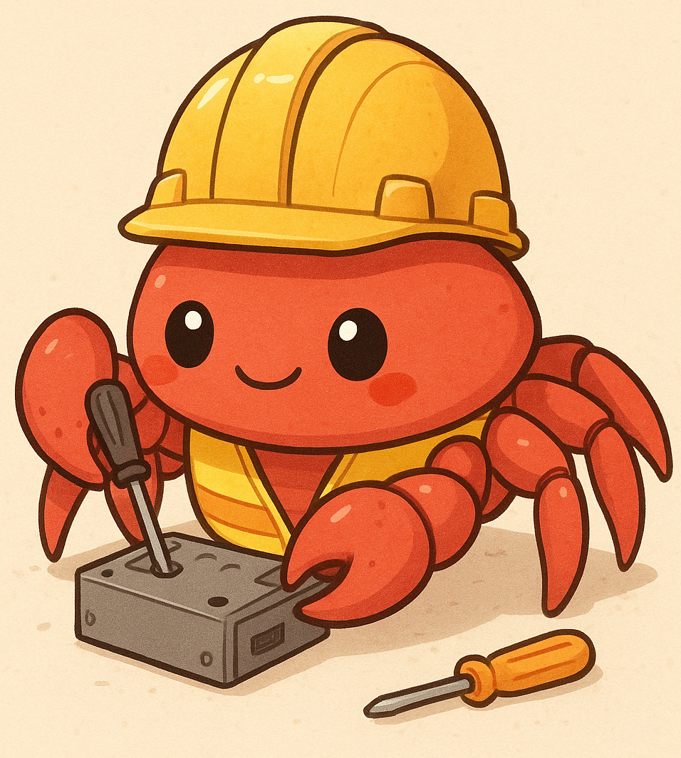 Crab working