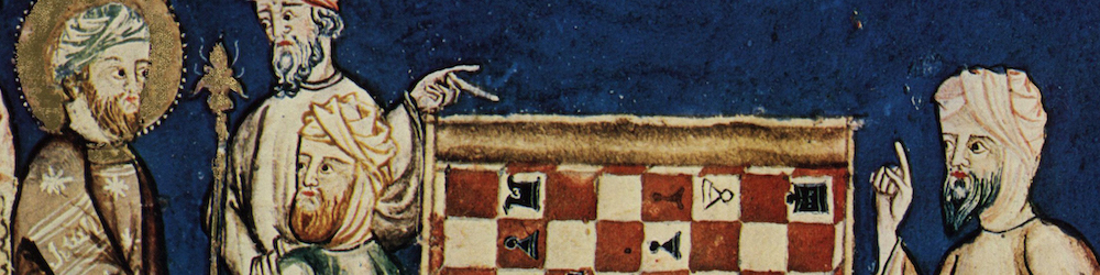 Illustration of a chess game from the Libro de los Juegos