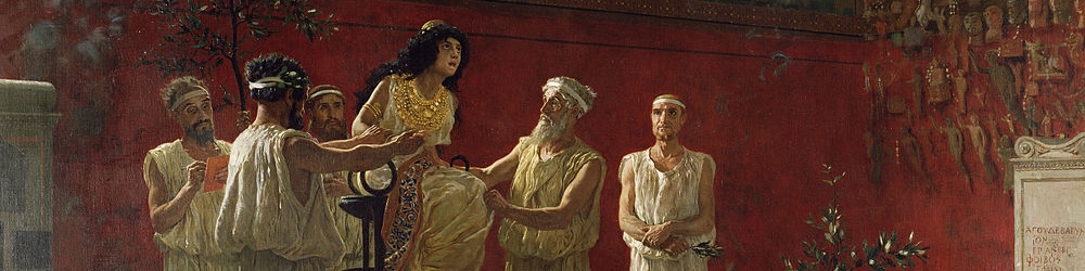 A photo of the painting The Oracle by Camillo Miola