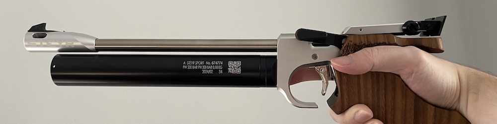 Photo of me holding my Steyr LP2