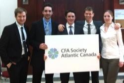 StFX finance students at the 2013 CFA Atlantic Investment Research Challenge